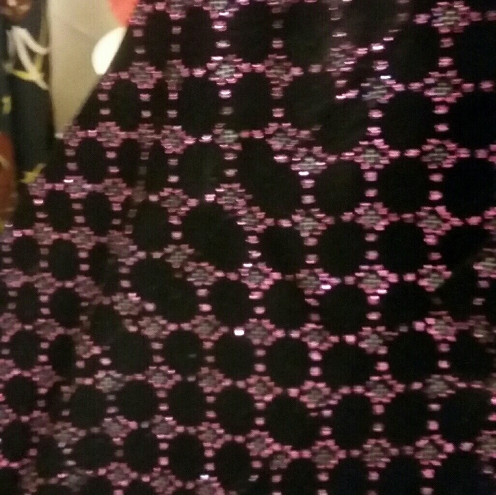 Sparkly beautiful black and pink gown prom gown